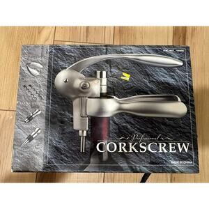 Professional Cork Screw Kit -  Foil cutter, Screws, Stoppers, Original Box